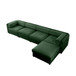 Contemporary Elegant White Chenille Sofa With Storage And Ottoman
