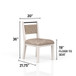 Rope Back Chair - Beige / Carmel