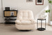 Power Recliner Swivel Glider USB Charger With Bluetooth Music Player Different Function Sleep Working Game And Leisure Model - Cream