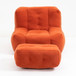 Modern Indoor Fluffy Bean Bag Chair With Memory Foam And Ottoman, Super Soft
