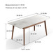 Round Corner Diagonal Leg Telescopic Table For 6 - 8 People To Meet Dining Table