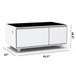 Modern Smart Coffee Table With Built-In Fridge - Bluetooth Speaker, Wireless Charging, Touch Control Panel, USB Interface, Outlet Protection, Atmosphere Light