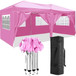 10'X20' Folding Canopy With 6 Removable Sidewalls Outdoor Event Shelter UPF 50+ Gazebo Portable Tents For Parties Beach Camping Wedding Ez Pop Up Canopy