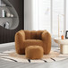 Soft Chenille Bean Bag Chair With High Resilient Foam
