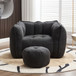 Soft Chenille Bean Bag Chair With High Resilient Foam