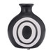 Cer Abstract Vase 7" - Black