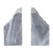 7" Live Edge Bookends Marble (Set of 2) - Black