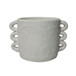 8" Arch Handle Planter - White