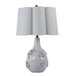 25" Floral Applique Table Lamp - Cream
