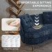 Loveseat Sofa, Upholstered Couch With Metal Legs