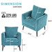 Modern Accent Upholstered Armchair With Pillow