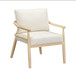 Dixie - Chenille Velvet Accent Chair - Cream