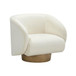 Presley - Swivel Accent Chair - Cream
