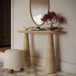 Sandra - Indoor / Outdoor Console Table - Travertine