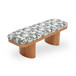 Ollie -  Leopard Jacquard Bench