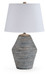 Lawrock - Antique Blue - Terracotta Table Lamp