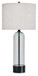 Kerrbrook - Clear / Black - Glass Table Lamp