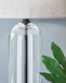 Kerrbrook - Clear / Black - Glass Table Lamp