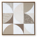 Harelman - Tan / Taupe / White - Wall Art