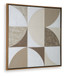 Harelman - Tan / Taupe / White - Wall Art