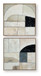 Bexlen - Tan / Taupe / Black - Wall Art Set (Set of 2)