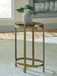 Porterville - Gold Finish - Accent Table