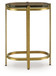 Porterville - Gold Finish - Accent Table