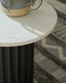 Wainstone - Black / White - Accent Table