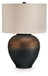 Newgerhard - Brown / Black - Metal Table Lamp