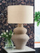 Jossleigh - Beige - Metal Table Lamp