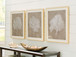 Hendridge - Taupe / White - Wall Art Set (Set of 3)