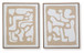 Waldett - Beige / White - Wall Art Set (Set of 2)