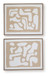 Waldett - Beige / White - Wall Art Set (Set of 2)