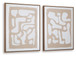Waldett - Beige / White - Wall Art Set (Set of 2)
