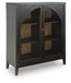 Armenleigh - Black / Brown - Bar Cabinet