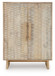 Dallinbury - Natural / White Wash - Accent Cabinet
