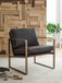 Bradett - Dark Brown / Gold Finish - Accent Chair