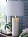 Faridworth - White / Gold Finish - Poly Table Lamp