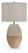 Linas - Cream / Beige - Metal Table Lamp