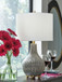 Judlen - Gray / Gold Finish - Ceramic Table Lamp