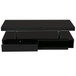 LED Coffee Table With 2 Drawers And Display Shelves