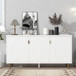 Modern TV Stand With 3 Doors And Adjustable Shelves