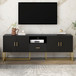 TV Cabinet With 1 Drawer, 2 Cabinets, Handles And Anti-Tip Device