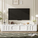 Modern TV Stand With 2 Cabinets And 2 Drawers