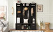 5 In 1 Entryway Bench With Coat Rack, 7 Sturdy Hooks, 2 Spacious Drawers And Adjustable Shelves