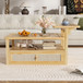 Coffee Table With 1 Storage Shelf, 2 Tabletops And 1 Rattan Drawer