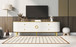 Modern TV Stand With 4 Drawers And 1 Cabinet