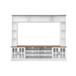 Wall Unit Entertainment Center With Bookshelves For TVs Up To 80", Tempered Glass Doors And Adjustable Shelves