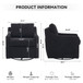 Linen Fabric 360° Swivel Accent Chair With Upholstered Back Pillow And Rivet Armrest