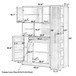 Large Kitchen Pantry Storage Cabinet Cupboard With Pull Out Side Cabinet